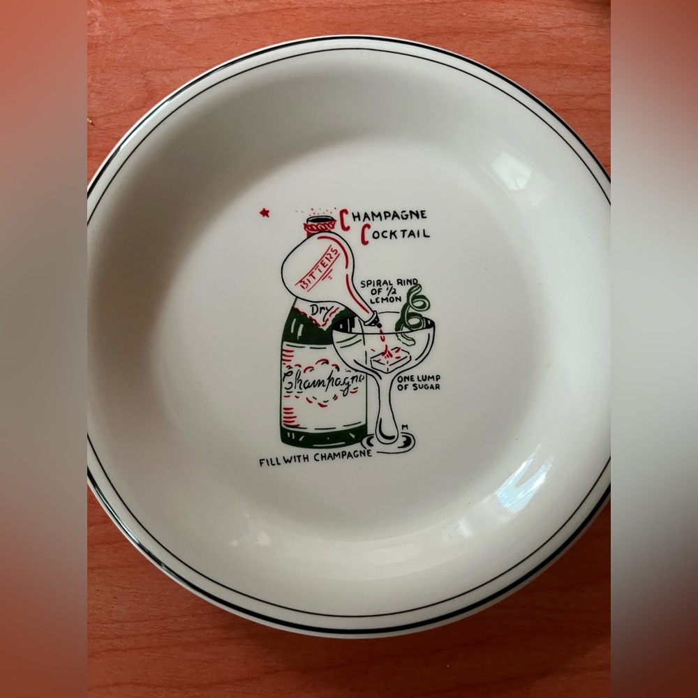New set of 6 William Sonoma cocktail recipe plates in box - Picture 1 of 12